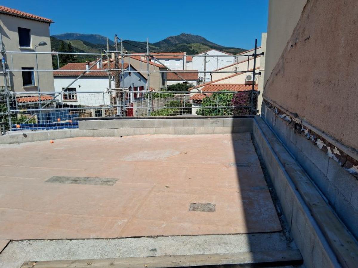 la terrasse avant les travaux